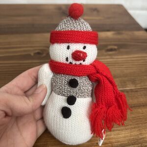 Vintage Knit Snowman Christmas Ornament By Midwest Of Cannon Falls 6”